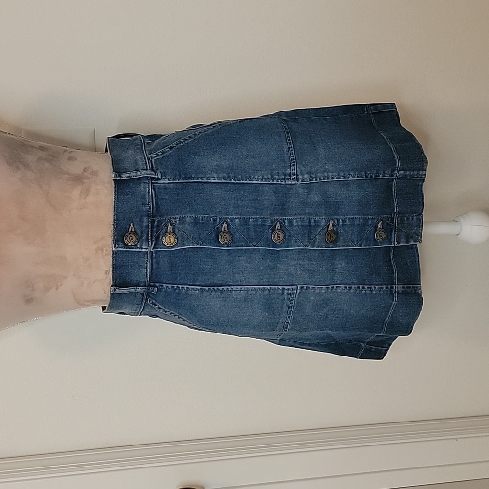 Loft Petites, Size 26/2, High Waist Button Down Denim Skirt, NEW with Tags